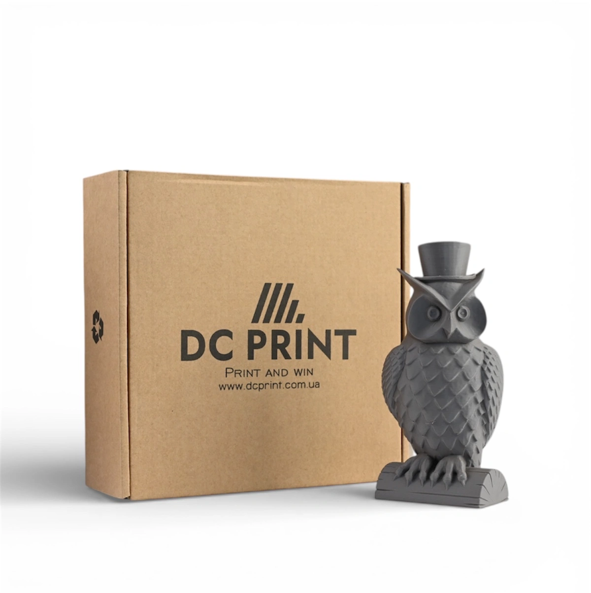 PLA матовий Філамент DC Print 1.75 mm Сірий/Ash gray 1 кг - DC print